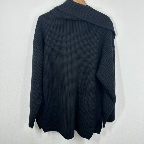 Madewell Merino Wool-Blend Scarf Sweater Jacket Women's Size XL Winter Chic NWT - Picture 10 of 10